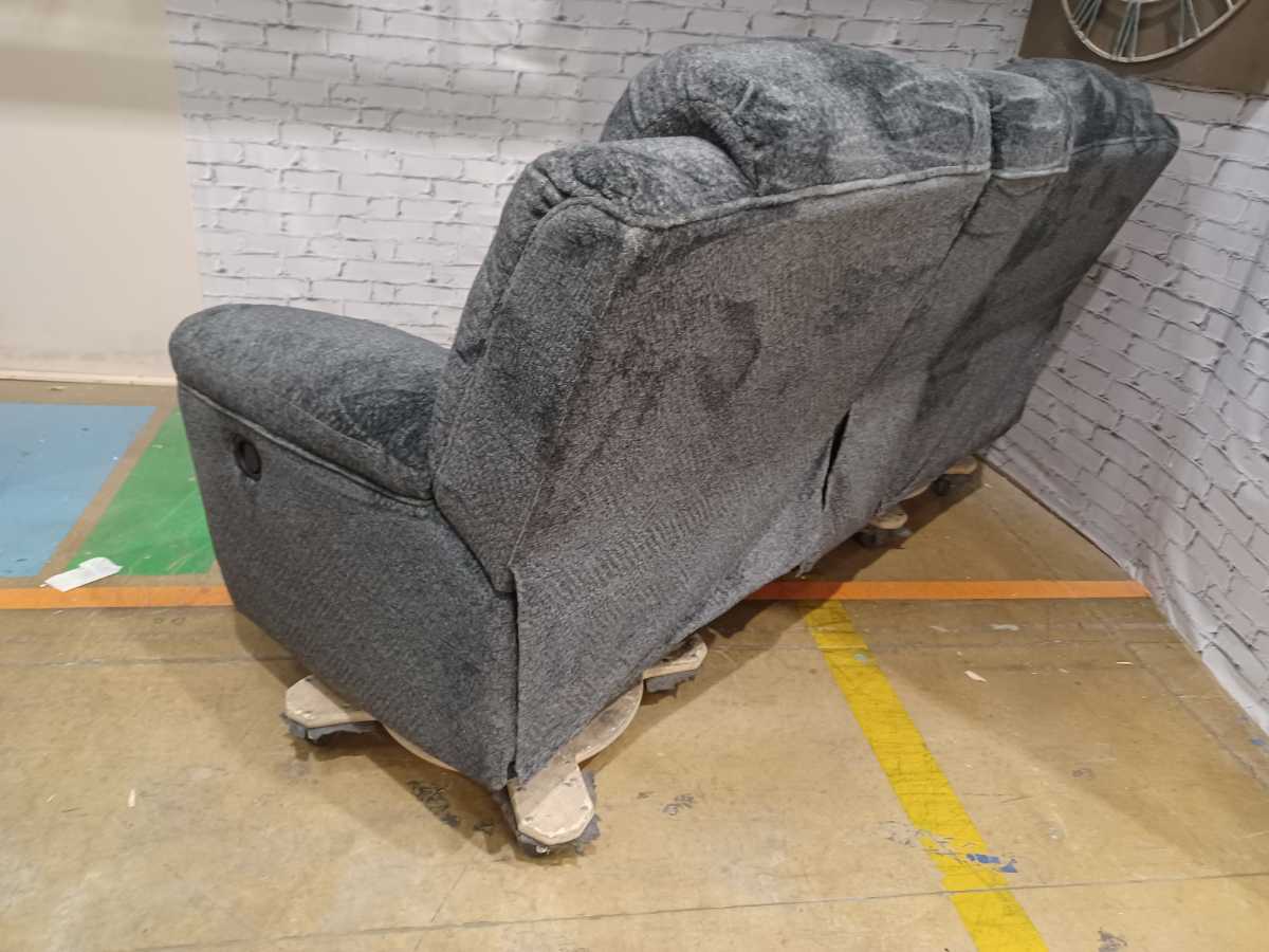 Frohn Reclining Loveseat with Console - Graphite - Gallery Image 6
